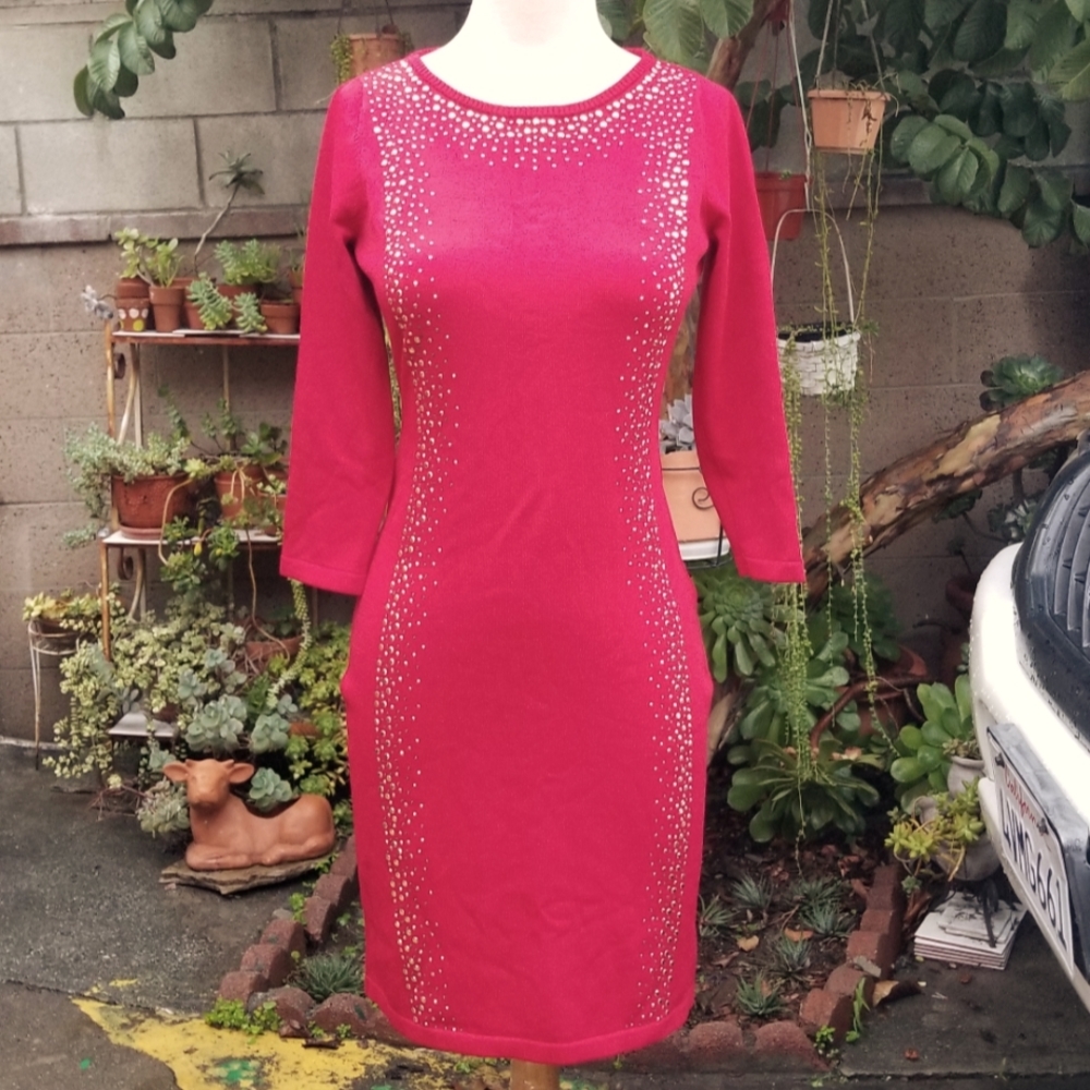 Calvin Klein Crystal Red BodyCon Dress